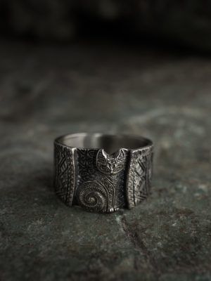 Кольцо Баюн нейзильбер